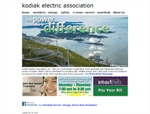 Tablet Screenshot of kodiakelectric.com